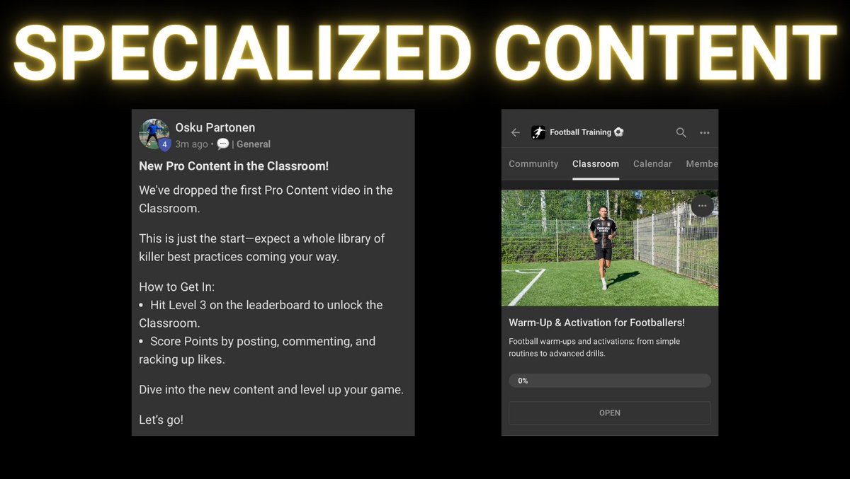 We've launched the first Pro Content video in the Classroom on Skool! 🎥✨ We're just getting started—expect a full library of top strategies and best practices. Check out the link to get started: skool.com/football-train…