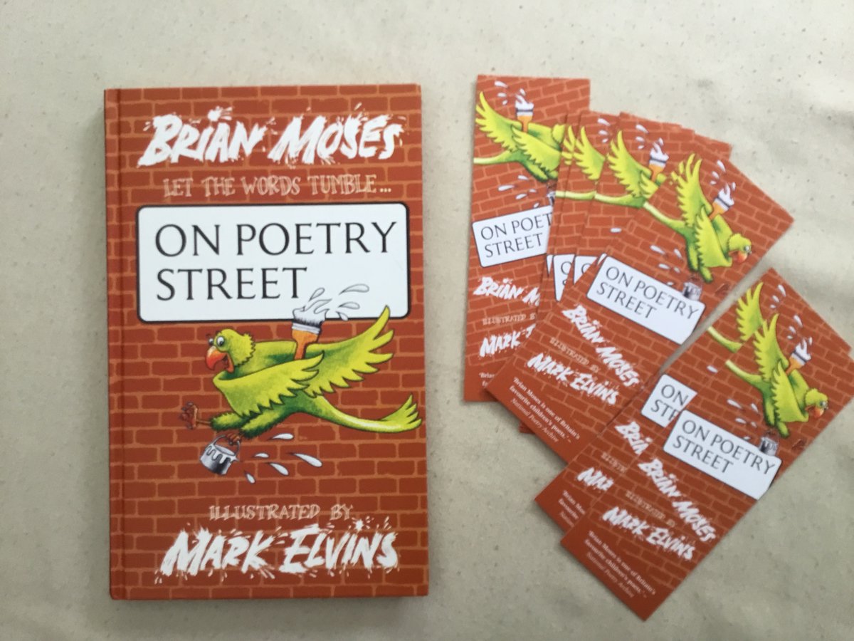 GIVEAWAY - Two copies of the hardback 'On Poetry Street' which publishes on 23rd May. 52 poems to hopefully inspire children's own writing. Wonderfully illustrated by Mark Elvins. RT and/or follow to be in with a chance. Winners announced on publication day.@Scallywagpress