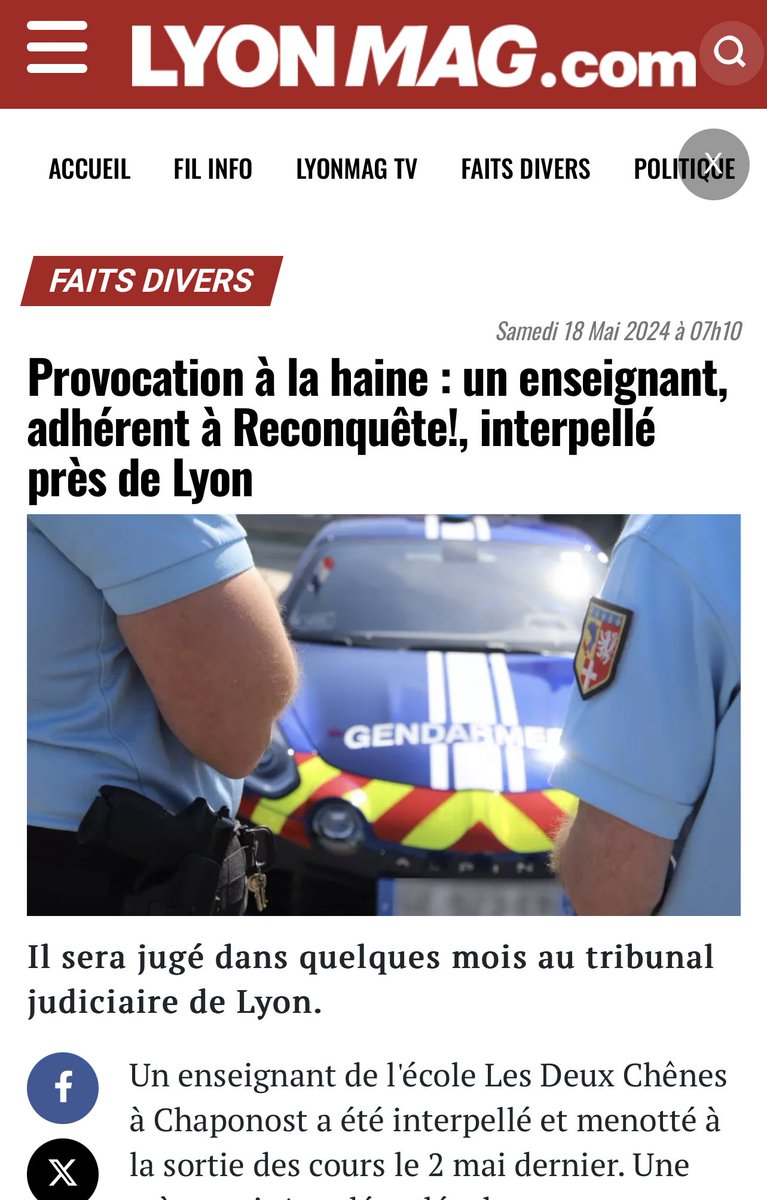 Son crime ? Avoir affiché des citations violentes du coran. Le Coran provoquerait à la haine ? On est en France ou en Iran ? Soutien total.