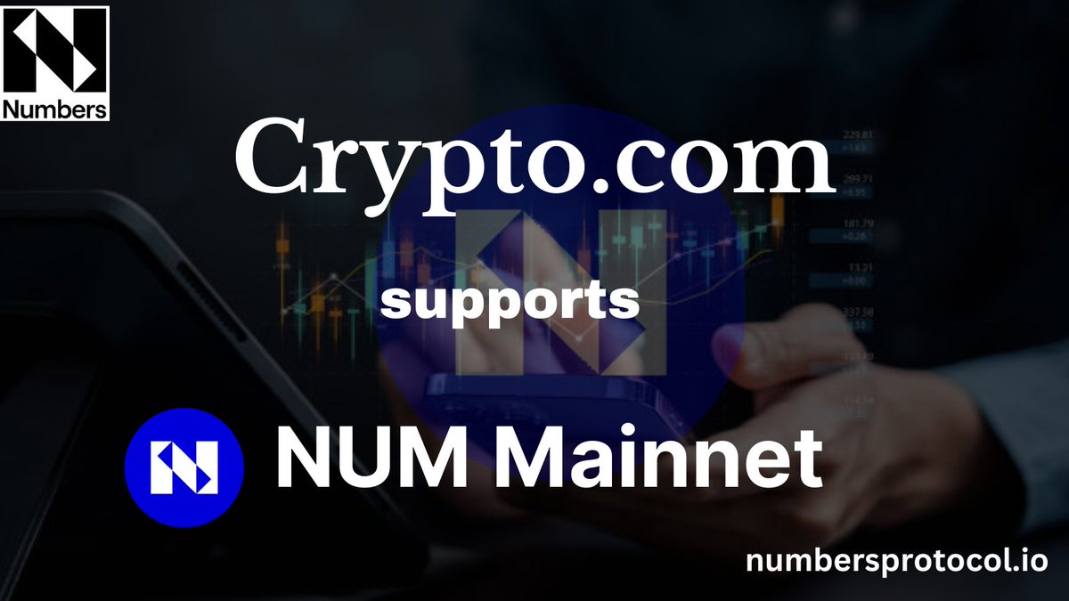 Super Exciting News!

We're glad to inform the public that @cryptocom will be supporting #Numbers Mainnet.

In our strive to promote provenance, $NUM Mainnet will be used for exchanges on @cryptocom

Stay up-to-date for pertinent information. 

#crypto @numbersprotocol #trading
