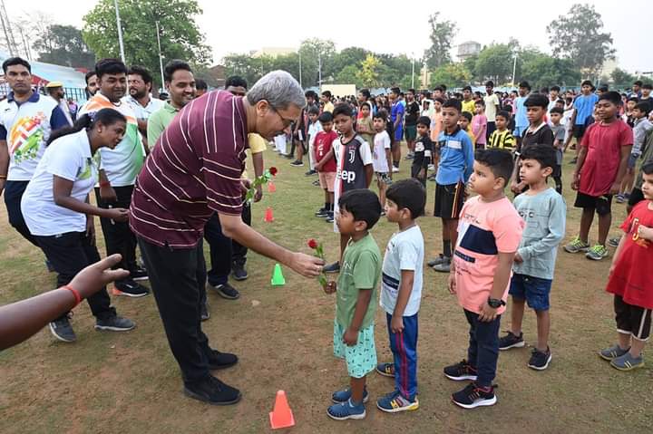 Creating Future Champions 6000 children will be benefited from the Camp NCL kickstarted the Mega Summer Camp 'Aarohan 2024' on Saturday. In the camp, free training of various sports including Athletics, Badminton, Swimming, Cricket, Volleyball, Table Tennis, Judo, Karate,