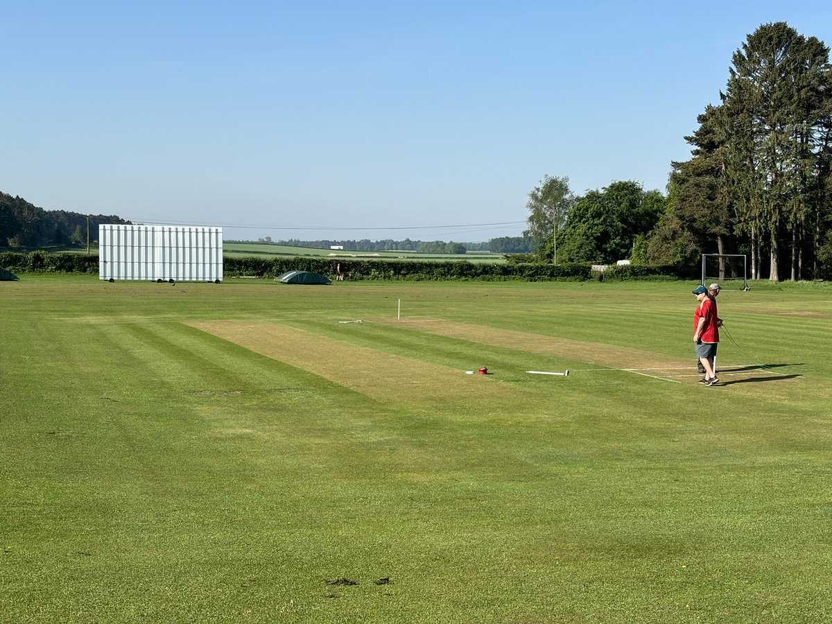 Glorious at Victory Park. Ready to welcome <a href="/GrangeCC/">Grange Cricket Club</a> playing <a href="/Meigle_Cricket/">Meigle CC black&GOLD</a>