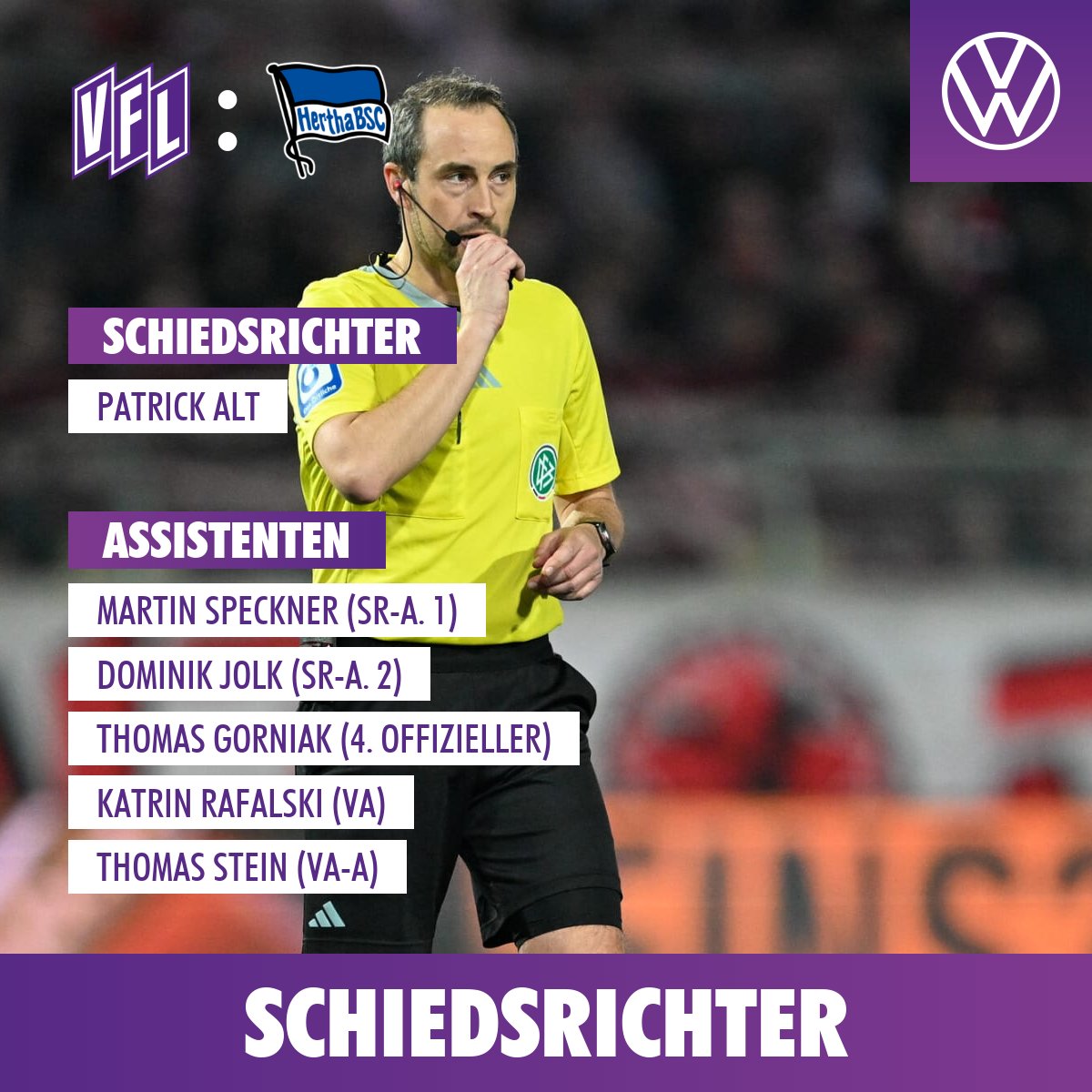 Das Schiedsrichter-Team steht. 🤝🏼

#vfl1899 #OSNBSC