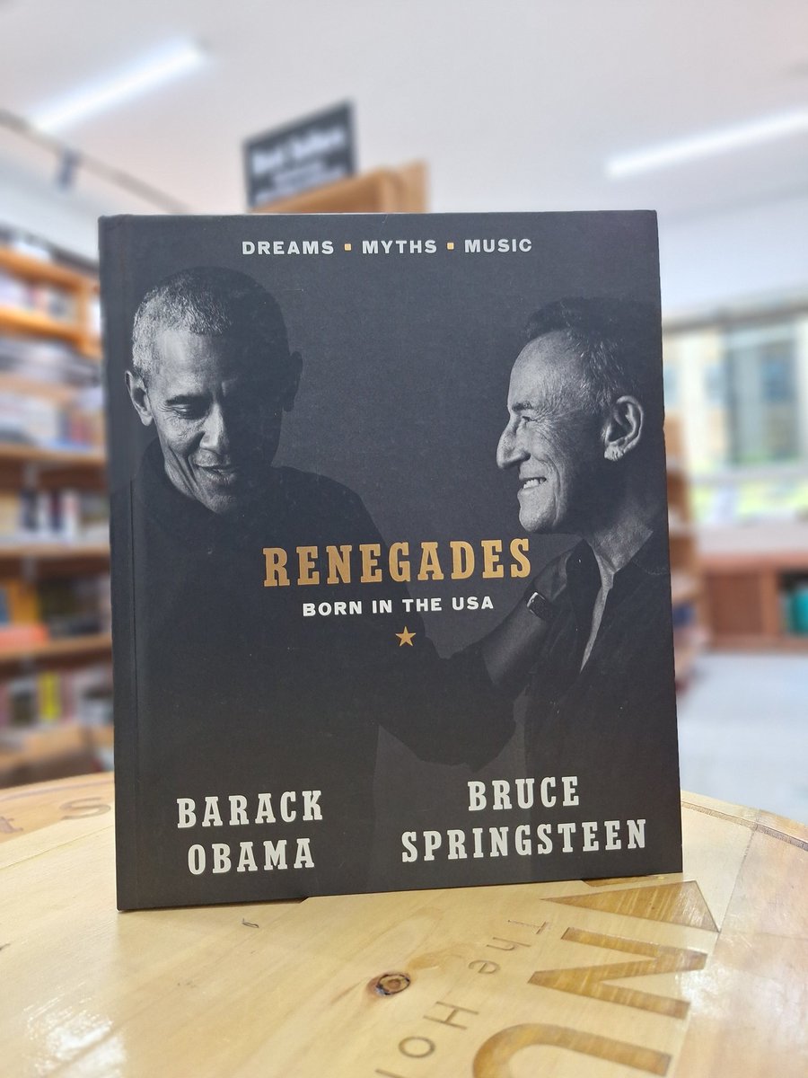 Shelves ready? Explore the origin stories and career-defining moments of former President Barack Obama and legendary musician Bruce Springsteen in their upcoming book, Renegades: Born in the USA nuriakenya.com/product/renega… KShs5,000.00
