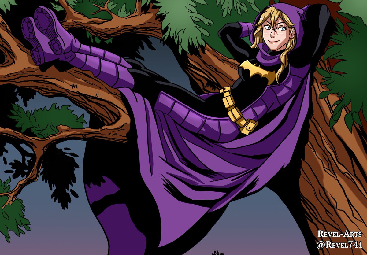 I redrew one of my favorite Stephanie Brown panels!! The original was drawn by Staz Johnson. I love how relaxed and carefree he drew her #DC #ArtistOnTwitter