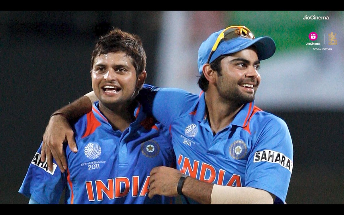 Virat Kohli shared a beautiful story about Suresh Raina from 2008 on JioCinema.

- Both met in Australia for the first time in 2008, playing in Emerging Cup, Virat failed in initial games while batting in middle then Raina joined in the team midway as leader and saw him bat in