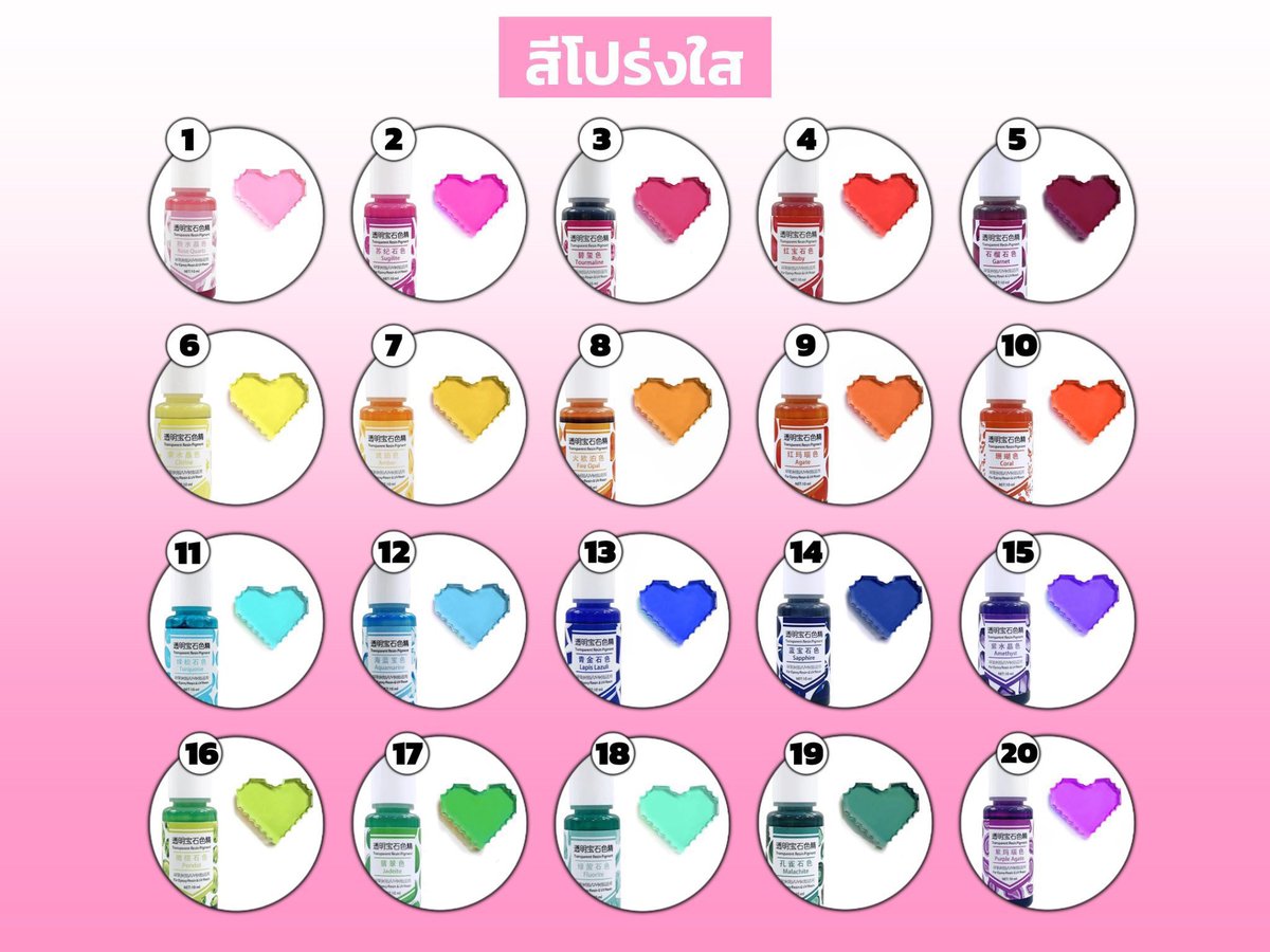 urpaploy04's tweet photo. วิธีการสั่ง🎀
1.เลือกสีเรซิ่น
    1.1 เลือกสีและบอกความเข้มอ่อนของสี ex.เข้ม,อ่อนกว่าในใบเมนู
    1.2 เลือกของตกแต่งในเรซิ่นเพิ่มเติม (ผงมุก,กลิตเตอร์)
2.แบบcustomของตกแต่ง 
   เลือกของตกแต่งโทนสีลูกไม้ สีริบบิ้น

หากต้องการของตกแต่งนอกเหนือใบเมนูสามารถสอบถามได้ค่ะ https://t.co/s8aeb5ujMb