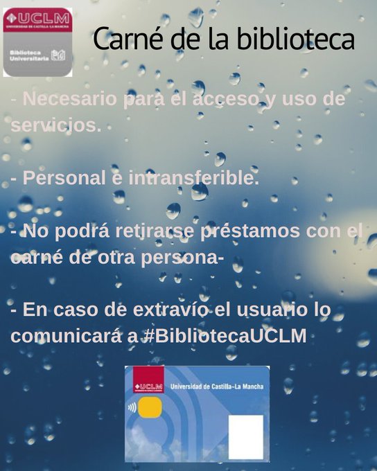 La identificación en estos días de exámenes es muy importante para poder acceder a las bibliotecas. Recuerda llevar siempre tu carné, bien en formato físico o en formato digital.