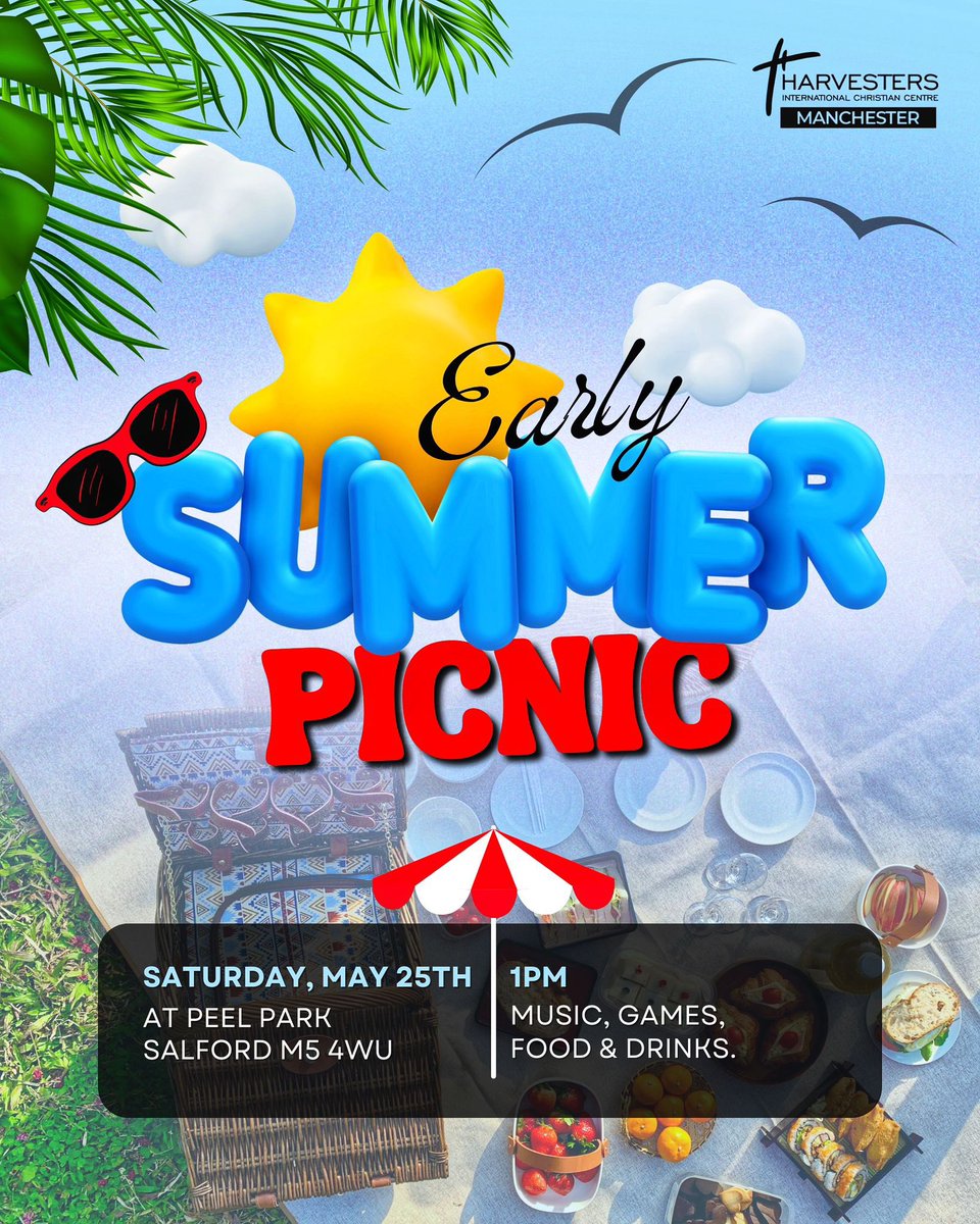 HarvestersMANC's tweet photo. Remember what they say about all work and no play?
Harvesters Manchester is having her early summer picnic and we have a lot planned for everyone Clear your schedule and come through because it's all going to be good vibes and you sure don't want to miss out!
#communityoflove https://t.co/U5NTSe1XD9