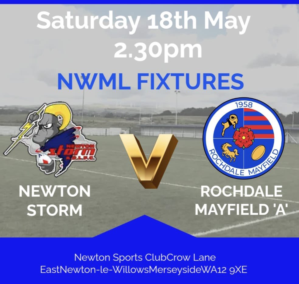 🏉GAME DAY🏉 🏆 @OfficialNCL Round 10 🆚 @HeworthRugby 🏟️ Mayfield Sports Centre ⏰ 2:30pm kick-off 🏆 @NorthWestRL Round 7 🆚 @NewtonStormARL 🏟️ WA12 9XE ⏰ 2:30pm kick-off #BacktheFieldin24