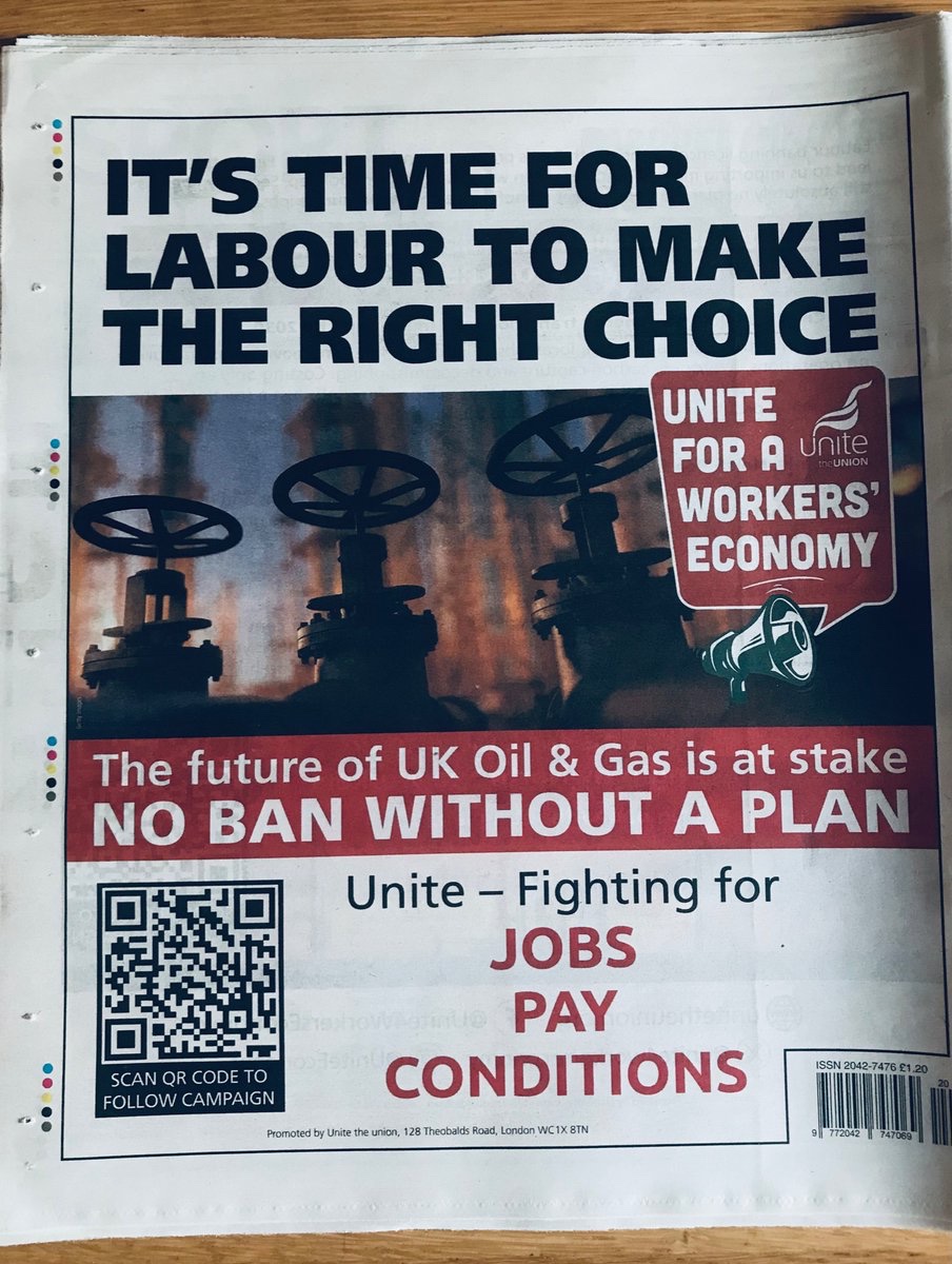 When the Government was destroying the U.K solar industry - costing tens of thousands of jobs - through the removal of the Feed in Tariff, Unite were silent.

Now China controls the market in solar PV and Unite are lobbying for the fossil fuel industry.

Reprehensible.