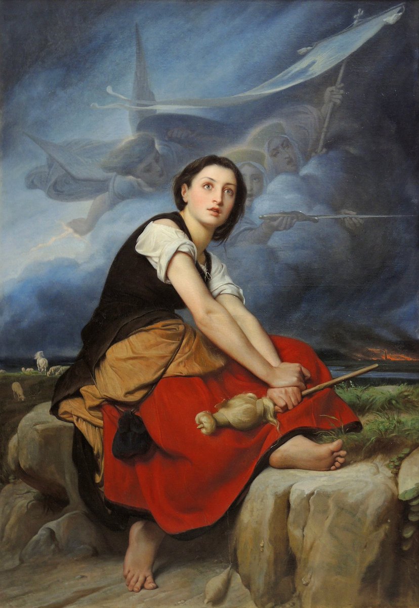 'Jeanne d’Arc écoutant ses voix' {19th century} By ~ François-Léon Benouville