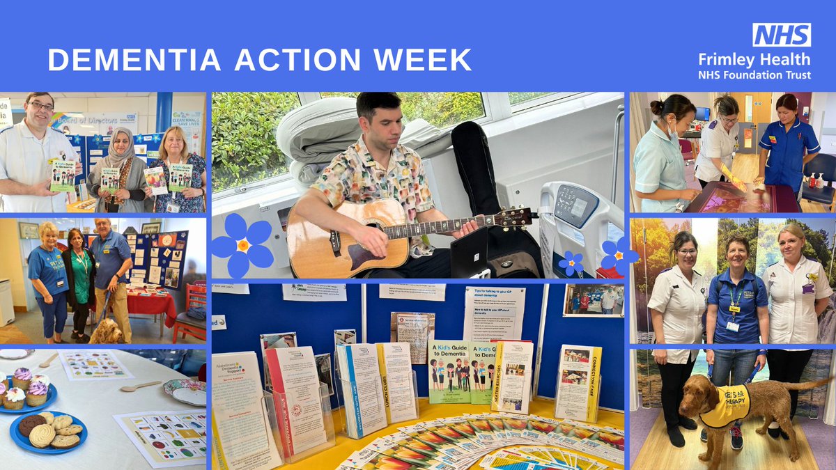 We have been taking part in <a href="/alzheimerssoc/">Alzheimer's Society</a> #DementiaActionWeek this week to raise awareness of symptoms to help improve dementia diagnosis rates. We had visits from <a href="/PetsAsTherapyUK/">Pets As Therapy</a>, <a href="/ADSlocalsupport/">'ADS' - Alzheimers Dementia Support Charity</a>, Whitebourne Care Home &amp; musicians, and patients enjoyed an indoor tea party!