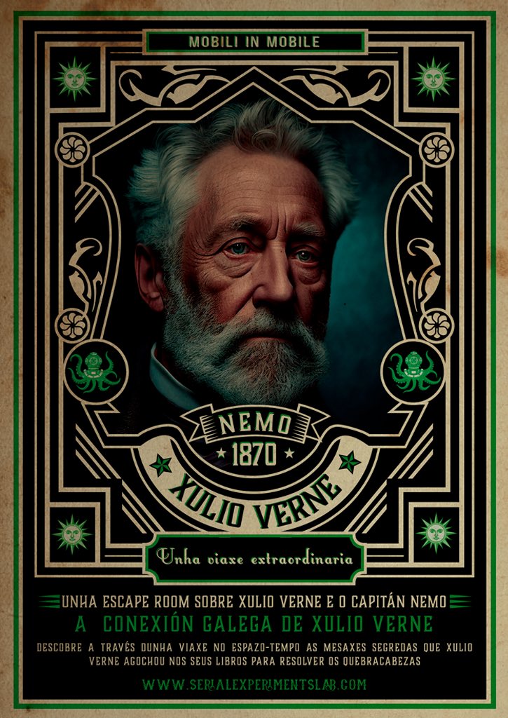SeriaLab's tweet photo. En dos semanas comenzaremos el tour de actividades, en esta ocasión hsremos un #cluedo basado en la leyenda de #pepaloba y una #escaperoom de #julioverne sobre su viaje a Vigo. Próxima parada Bergantiños!. Anunciaremos fechas y concello muy pronto. Estad atentas y atentos!! https://t.co/jtiX1acUZt