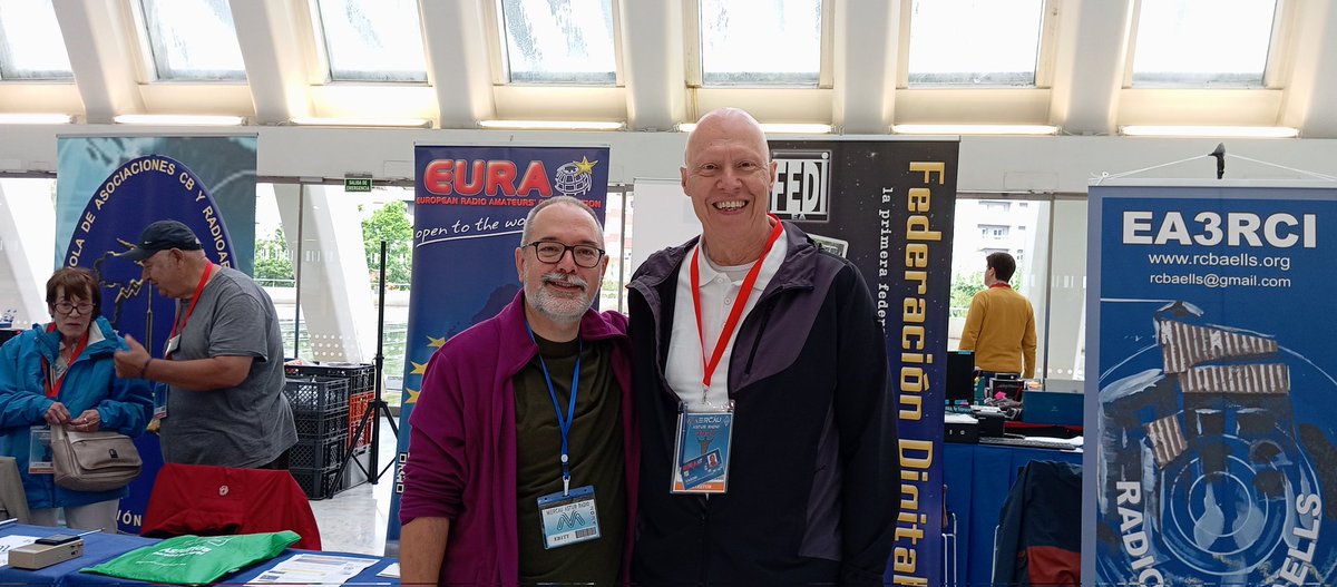 En el Mercau Astur Radio con los amigos de EA1RKC. #mar2024