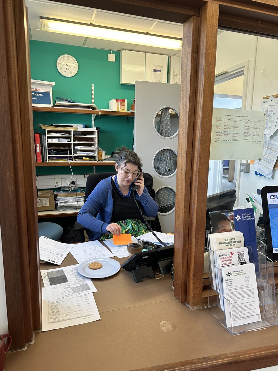 In AP the logistics of core exams are a challenge. With everyone apart from our Science Lead, Ms Short, invigilating or providing access arrangements, she had to cover reception! #Teamwork #ThisIsAP