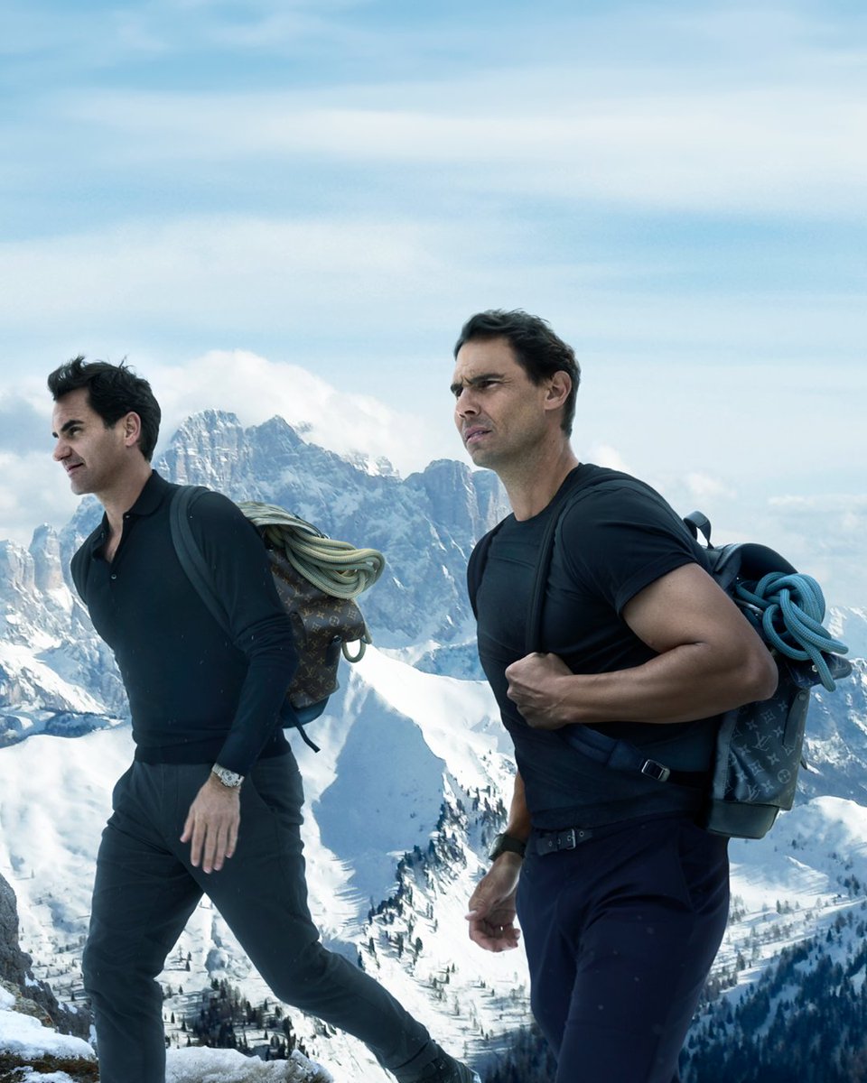 There are Journeys that turn into Legends. Louis Vuitton unveils a new chapter in its iconic Core Values campaign with revered tennis champions #RogerFederer and #RafaelNadal photographed by #AnnieLeibovitz. Discover more at on.louisvuitton.com/6004dr5T2

#LouisVuitton