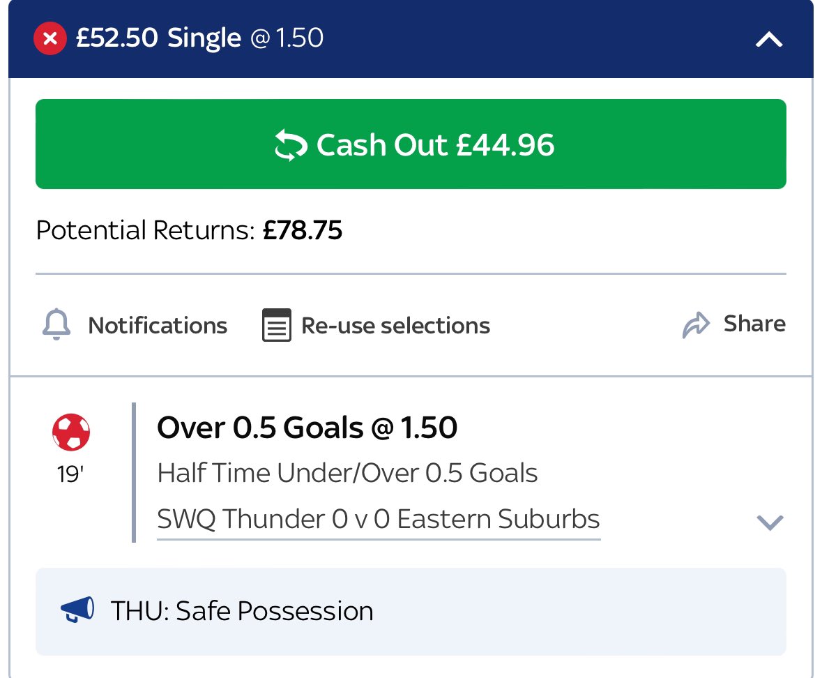 SpainTrainTips's tweet image. SpainTrain 10 Bet Challenge!💰

Bet 2 is a winner!✅
 
⭐️Bet 3⭐️

🇦🇺Queensland Premier League⚽️
SWQ Thunder v Eastern Suburbs
Over 0.5 1st Half Goals @ 1.5

£52.50 &amp;gt;&amp;gt; £78.75

❤️+ 🔁 🙏

#GamblingTwitter #sportsbets #sports #GamblingX #bettingtips #betting