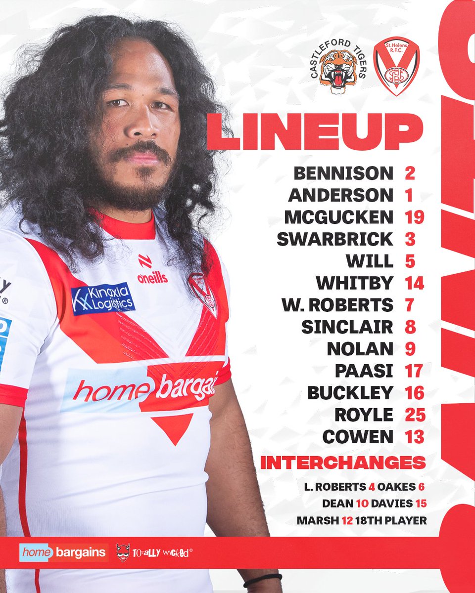 📋 Here's how your Saints Reserves lineup against @ctrlfc! Look who's back 👀 Agnatius Paasi takes to the field for the first time in 10 months! Let's goooo Iggy! 🙌 #COYS