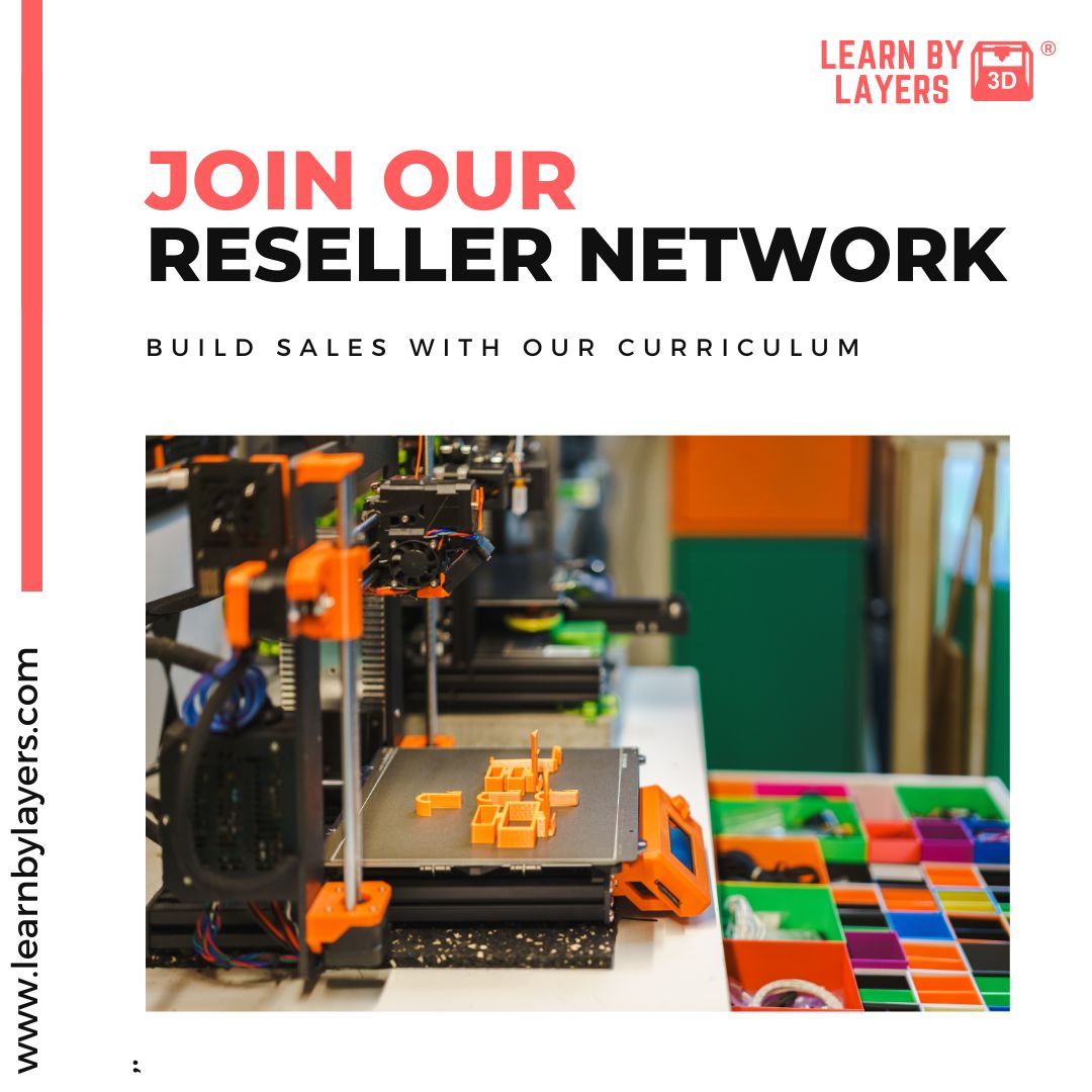 Calling all #EdTech resellers! Boost your #3Dprinter sales by offering educators fully planned #3Dprinting lessons from LearnByLayers.com Stand out by providing value-added resources that support teachers in integrating tech into the classroom #STEMed #teachtech