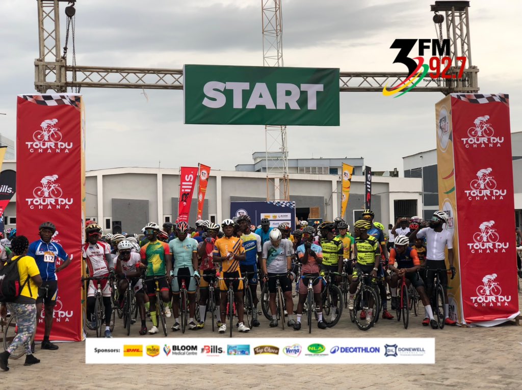 And we are off 🚴🏽💯. #3FMTourDuGhana