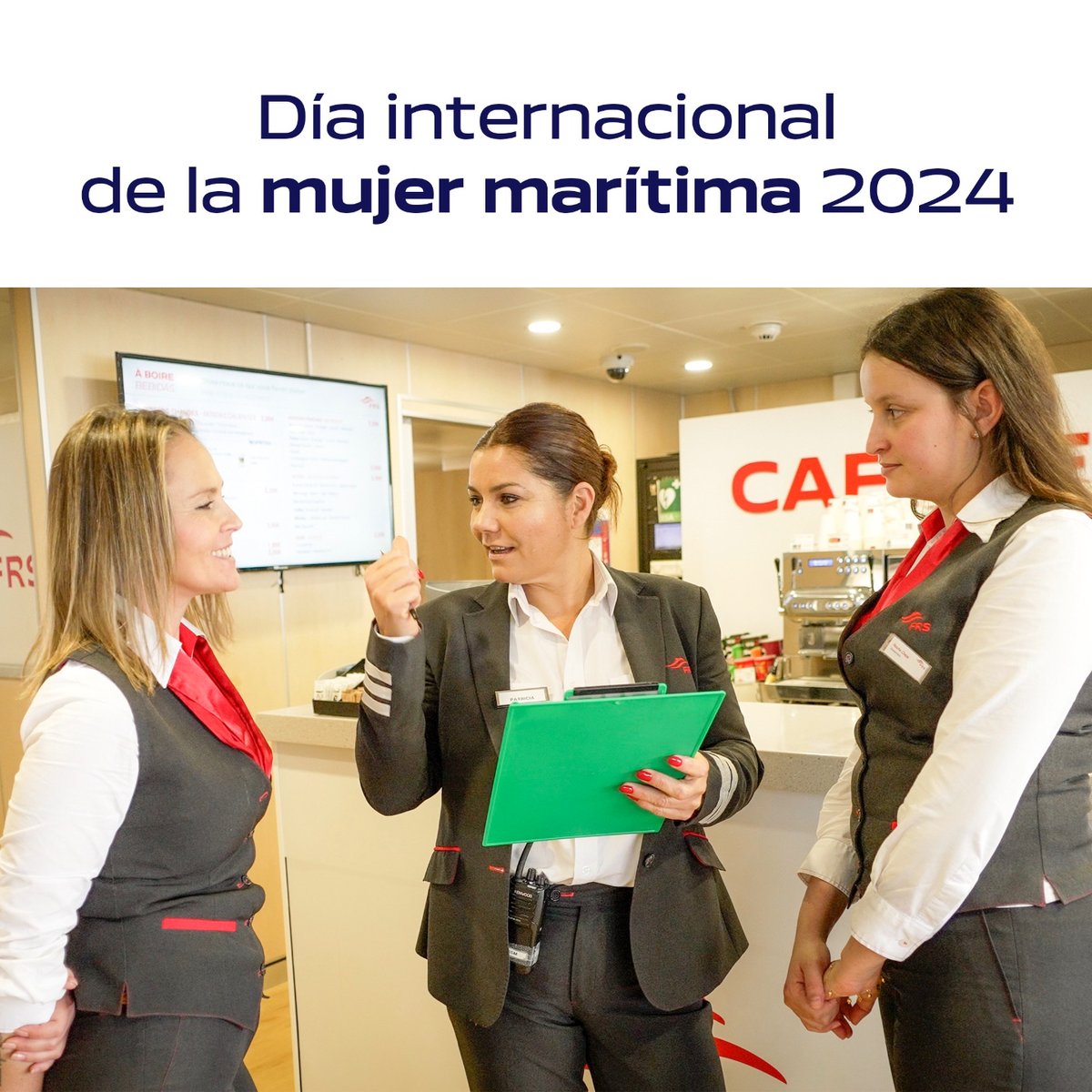 FRSFerry (@frsferry) on Twitter photo Celebramos el #WomenInMaritimeDay, una iniciativa de <a href="/IMOHQ/">International Maritime Organization</a> para reconocer y promover el papel de las mujeres en el sector marítimo.
Navegamos hacia un futuro más equitativo impulsando la igualdad en sus equipos ✨
#FRS #FRSferry #ferry #mar #viajes #turismo #empleo #igualdad Celebramos el #WomenInMaritimeDay, una iniciativa de <a href="/IMOHQ/">International Maritime Organization</a> para reconocer y promover el papel de las mujeres en el sector marítimo.
Navegamos hacia un futuro más equitativo impulsando la igualdad en sus equipos ✨
#FRS #FRSferry #ferry #mar #viajes #turismo #empleo #igualdad