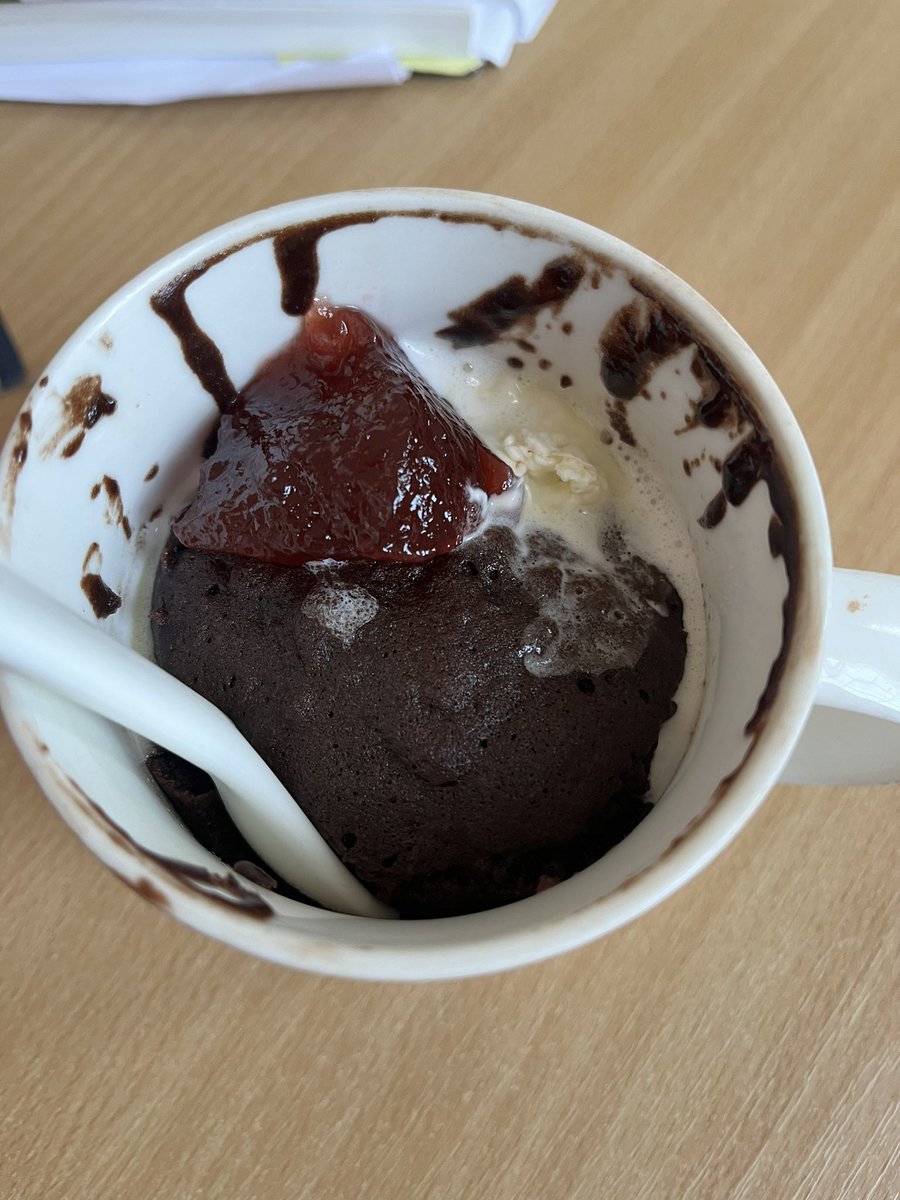 In SHINE time cooking club made delicious chocolate puddings. One for Mrs T too! #WeShineWeLearnWeGrow