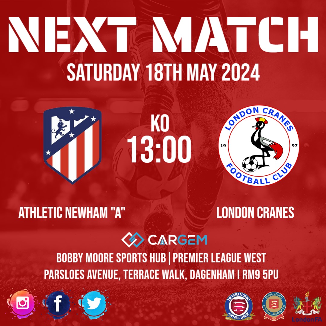 newhamu23's tweet photo. LAST GAME OF THE SEASON!!!

We are looking to finish the season on a high by getting a win today away to London Cranes FC. https://t.co/jDCtcSbxw2