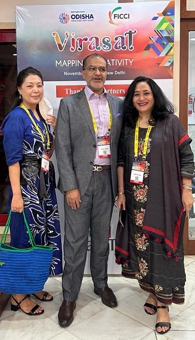 The 3 voices of cultural policy. JuhniHan @UNESCO @asadlalljee @AvidLearning and SadhanaRao at last year's @ficci_india conference on the #CreativeSector