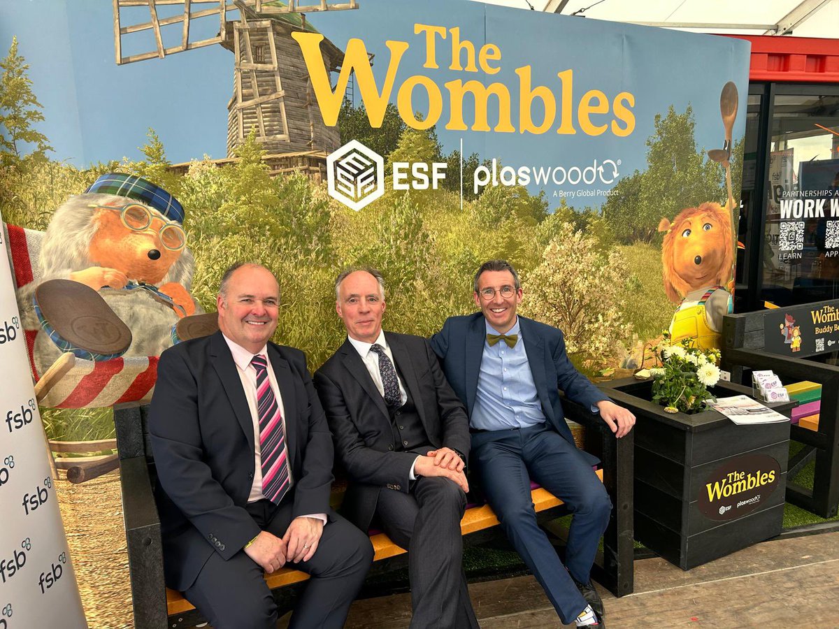 Day 4 and last day of the @balmoralshow 2024. Get along to see our @WorldofESF #buddybenches on the @FSB_NI pavilion, made from 100% recycled silage wrap with the @womblesofficial. see you there @tinamckenz @InvestNI @biztradegovuk @ANBorough #soldtotheworld @AndrewMuirNI