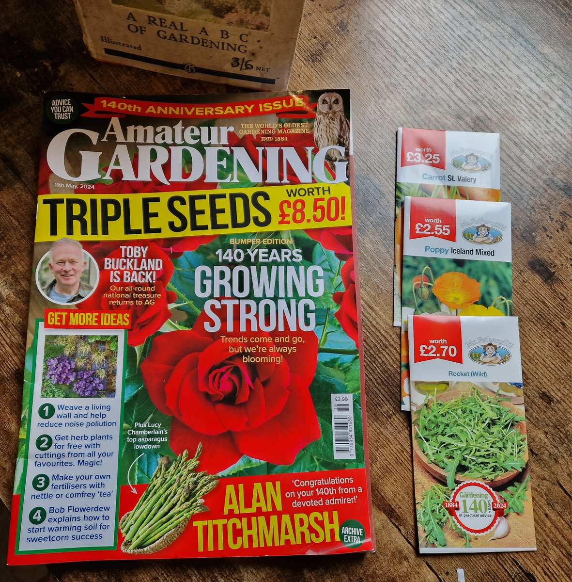 🌱WIN a subscription to Amateur Gardening magazine!

We are excited to celebrate the 140th anniversary of AG with a bumper special issue (out in shops till next Tuesday). It includes extra content and free seed worth £8.50, plus the usual excellent tips, accessible upbeat advice,