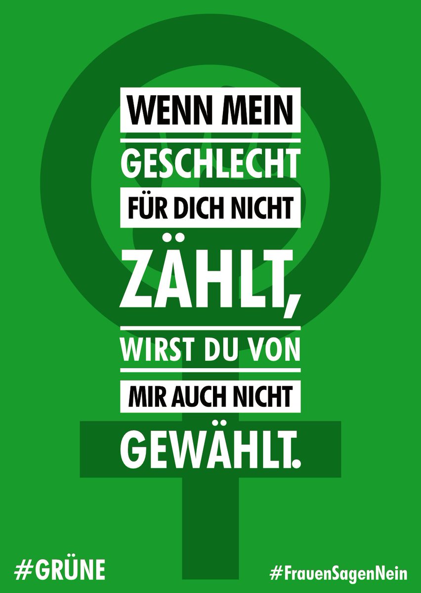 @TerryReintke @svenlehmann @gruenenrw Wer auf die Rechte, Sicherheit und Teilhabe von Mädchen & Frauen scheißt ist unwählbar!
Wer das Aussprechen von Realität unter Strafe stellt ist unwählbar!
Wer jede Kritik als Hass & Hetze framed ist unwählbar!

Daher: keine Stimme an @Die_Gruenen !

#Selbstbestimmungsgesetz