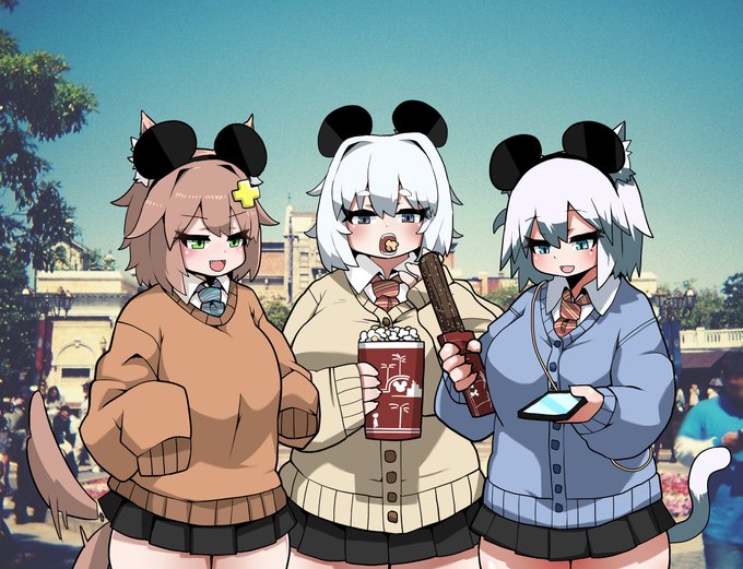 これは美女三人でディズニーに行った記録 