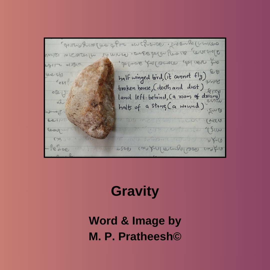 InkSweatTears's tweet photo. Exquisite, mournful Word & Image now on IS&T: 'Gravity' by M. P. Pratheesh / @mppratheeshpoet. https://t.co/deV3HJFzVW https://t.co/xQoBy1wrXD