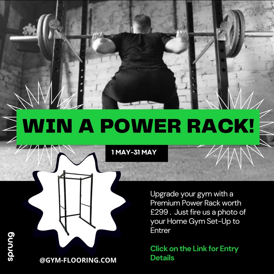 WIN a Power Rack this May with our latest GIVEAWAY! All we need is a pic of your Workout space which can be uploaded here or on any of our media pages. Click the link below for more details bit.ly/49hQIq2