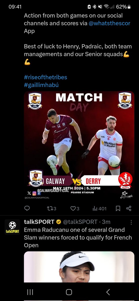barry79b's tweet photo. @Galway_GAA @WhatstheScor For the record folks  that's Matty Donnelly from Tyrone in your advert.  Not a Derry Player https://t.co/sQdjq4r9Wz