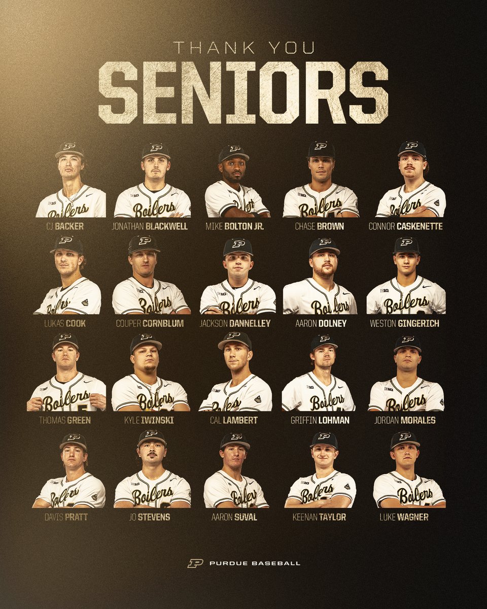 Help say Thank You to the Class of 2024 Saturday as part of our largest Senior Day ever at Alexander. #BoilerUp 

👏 Ceremony at 2:30pm
⚾️ 1st Pitch vs Illinois at 3pm live on BTN