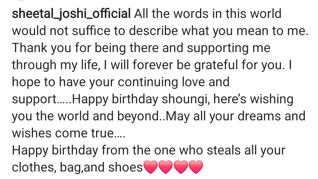 Joshi sisters 🫶 &amp; The Birthday wish has my heart 🥹 Sooo sweet it is 🤍
#HappyBirthdayShivangiJoshi 

#Shivangijoshi