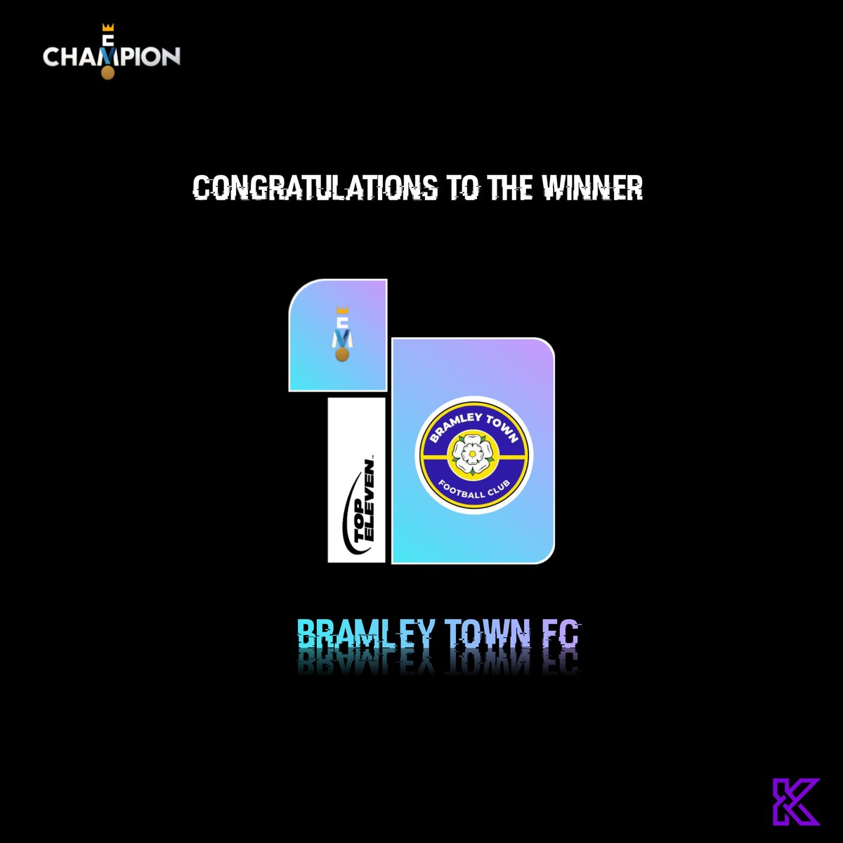 <a href="/bramleytownfc/">Bramley Town FC</a> are the winners of the E-Champions' League Season 1 as they were given the guard of honor in their home game against R. Antwerp FC this morning.🏆 🔥🥇

#eChampion
#TopEleven