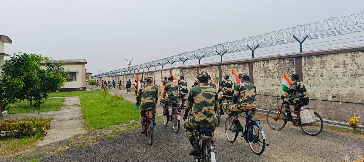 18.05.2024

To promote the message of 'Mission Lifestyle for Environment',a cycle rally was organized by the Seema Praharis of BOP-Mamabhagina,68 BN #BSF to encourage sustainable living and the preservation of natural surroundings.
#MeriLife
#MissionLife
