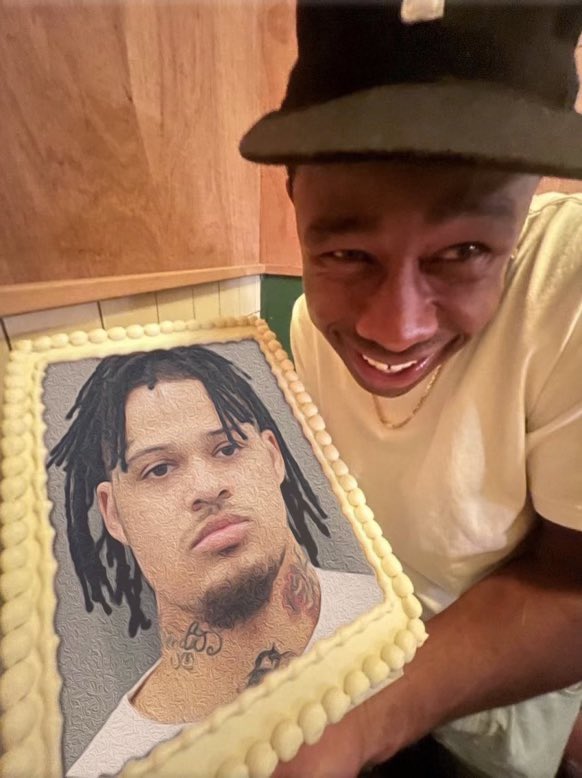 Tyler co-signs Summrs with a cake