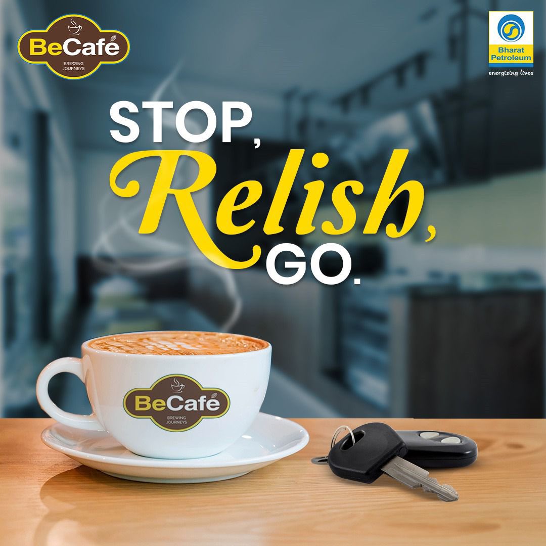 Embark on a journey of flavor with BeCafe's meticulously crafted coffee blends. Every cup offers a pause of pure delight—perfect for your adventures on and off the road. Discover our unique blends at select BPCL fuel stations. Let’s sip, savor and make unforgettable memories