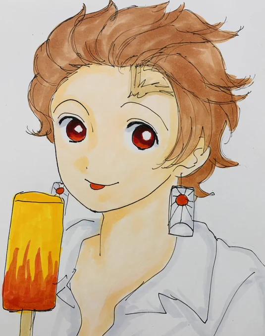 暑いとが美味い、美味い 