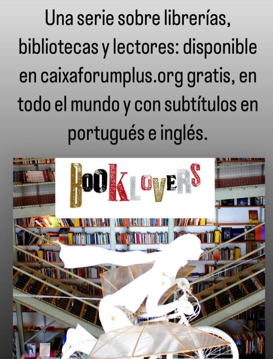 Buenos Aires, Madrid, Lisboa, Ciudad de México y Barcelona a través de sus ciudadanos y espacios más letraheridos. Primera temporada completa aquí: caixaforumplus.org/c/booklovers 📚❤️ @Nollegiu @eternacadencia @delRioPilar @gabrielawiener @LataPeinada @BNE_biblioteca @MuseoJSaramago