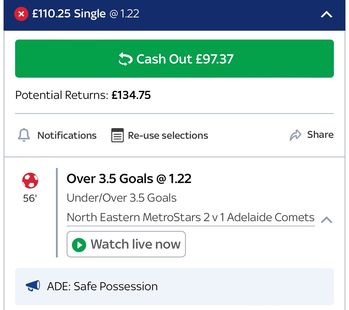 SpainTrainTips's tweet image. SpainTrain 10 Bet Challenge!💰

Bet 4 is a winner!✅
 
⭐️Bet 5⭐️

🇦🇺NPL South Australia⚽️
NE Metrostars v Adelaide Comets
Over 3.5 Goals @ 1.22

£110.25 &amp;gt;&amp;gt; £134.75

❤️+ 🔁 🙏

#GamblingTwitter #sportsbets #sports #GamblingX #bettingtips #betting