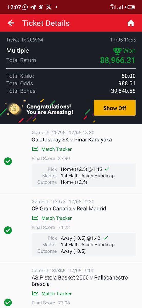 bossolamilekan1's tweet photo. 3000odd won✅✅✅✅✅✅✅✅
1600odd won✅✅✅✅✅✅✅✅
943odd won✅✅✅✅✅✅✅✅✅
988odd won✅✅✅✅✅✅✅✅✅

3 game cut 30kodd, congratulations to everyone that flexed/won their edit 🥂🥂🥂✅ https://t.co/ZyBv80PF5Y
