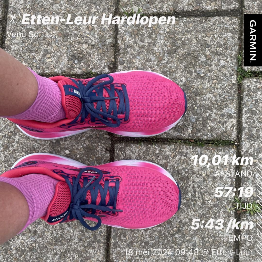 #beatyesterday #garmin consistent zijn, is de enige manier 🥳 veel ⁦@loopmaatjes⁩ onderweg #running #hardlopen 🏃🏼‍♀️🏃🏼‍♀️