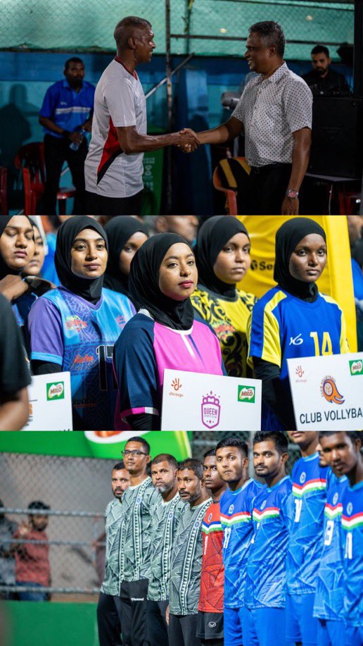 VAMA’s (Volleyball Association of Maldives) Association Cup 2024 hulhuvumuge rasmihyaathu sharaferi kohdhinumuge furushath dhehveethee VAM ge hingaa commiteege beyfulhun nashaai VAM aailaa ah Varah bodah Shukuriyya. Alhugadu dheken beynun vanee Raajjeyge kulhuntherin dhuniyeyge