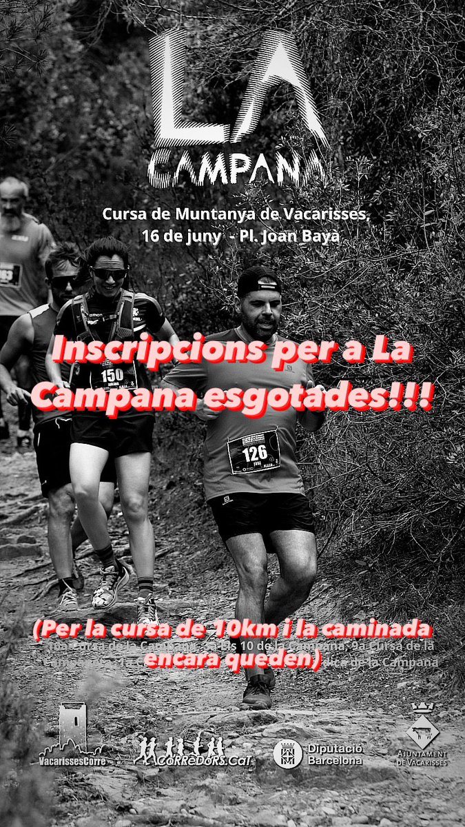 Cursa de la Campana. (@cursacampana) on Twitter photo Ho heu tornat a fer !!! 🤟
<a href="/ajvacarisses/">Ajuntament de Vacarisses</a> <a href="/Barceruel/">Víctor Millán</a> <a href="/blogmaldito/">David</a> <a href="/corredors/">CoRReDoRS.CaT</a> <a href="/KMSxELA/">KMSxELA</a> <a href="/VacarissesC/">VacarissesCorre</a> Ho heu tornat a fer !!! 🤟
<a href="/ajvacarisses/">Ajuntament de Vacarisses</a> <a href="/Barceruel/">Víctor Millán</a> <a href="/blogmaldito/">David</a> <a href="/corredors/">CoRReDoRS.CaT</a> <a href="/KMSxELA/">KMSxELA</a> <a href="/VacarissesC/">VacarissesCorre</a>