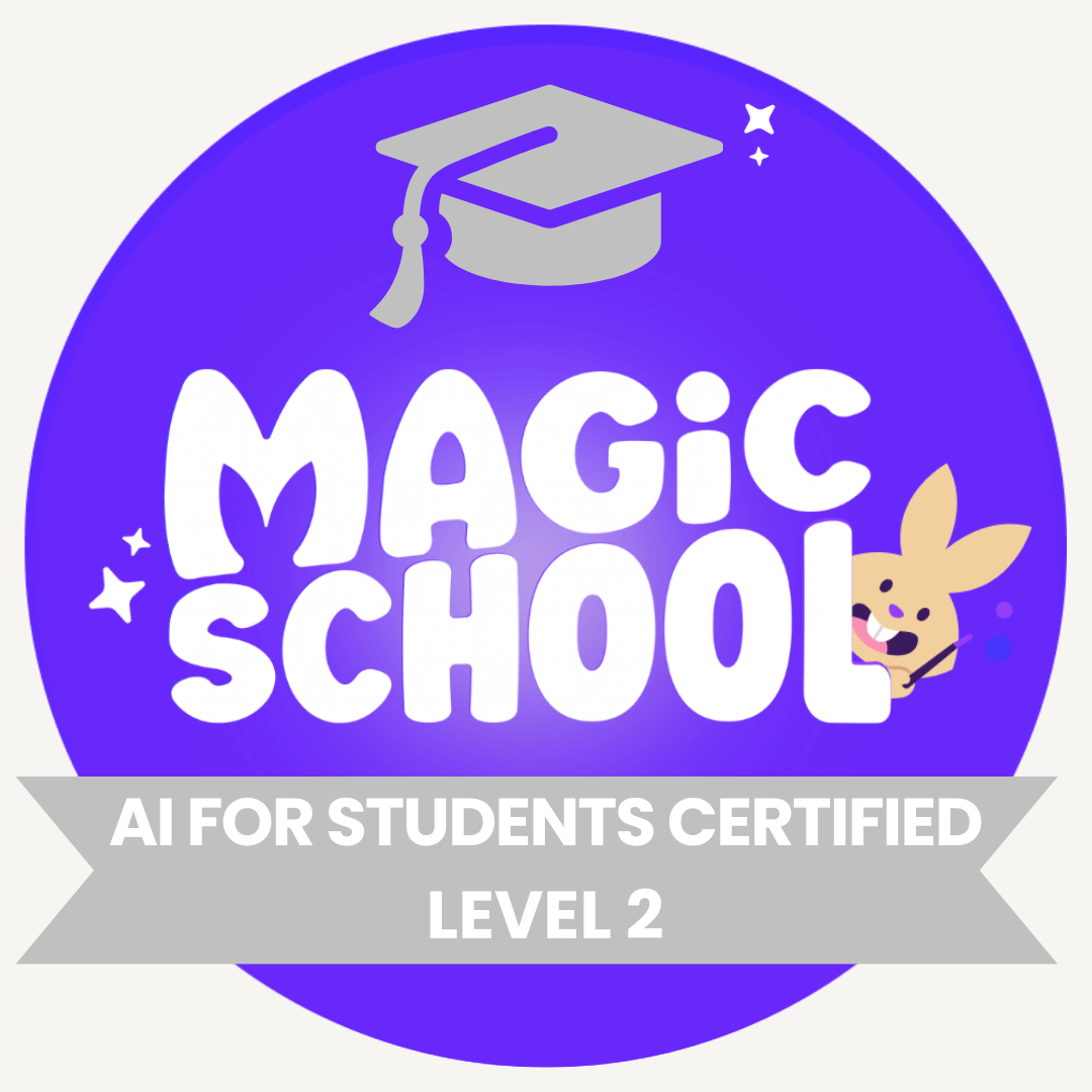 I finished 🔻Magicschool 🪄✨ AI for Students Certified Level 2
🍎 @saadmarkou #يوميات_معلم_مغربي
#Edtech #miee